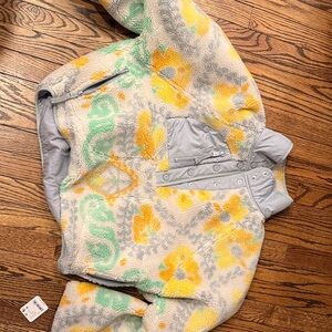 NWT Free People Multicolor Teddy Jacket